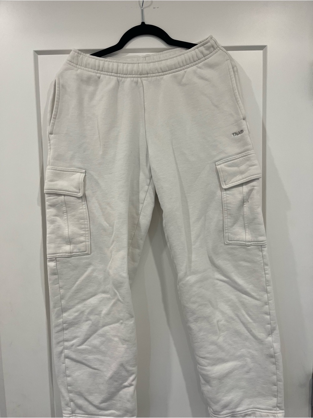 TNA White Cargo Sweatpants - Men's Casual